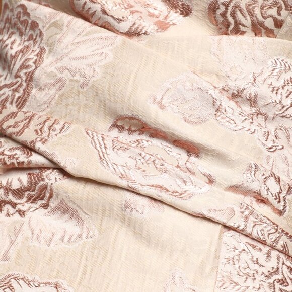 NWT Lulus Pale Pink Floral Jacquard Strapless Maxi Dress Size L - Picture 5 of 5